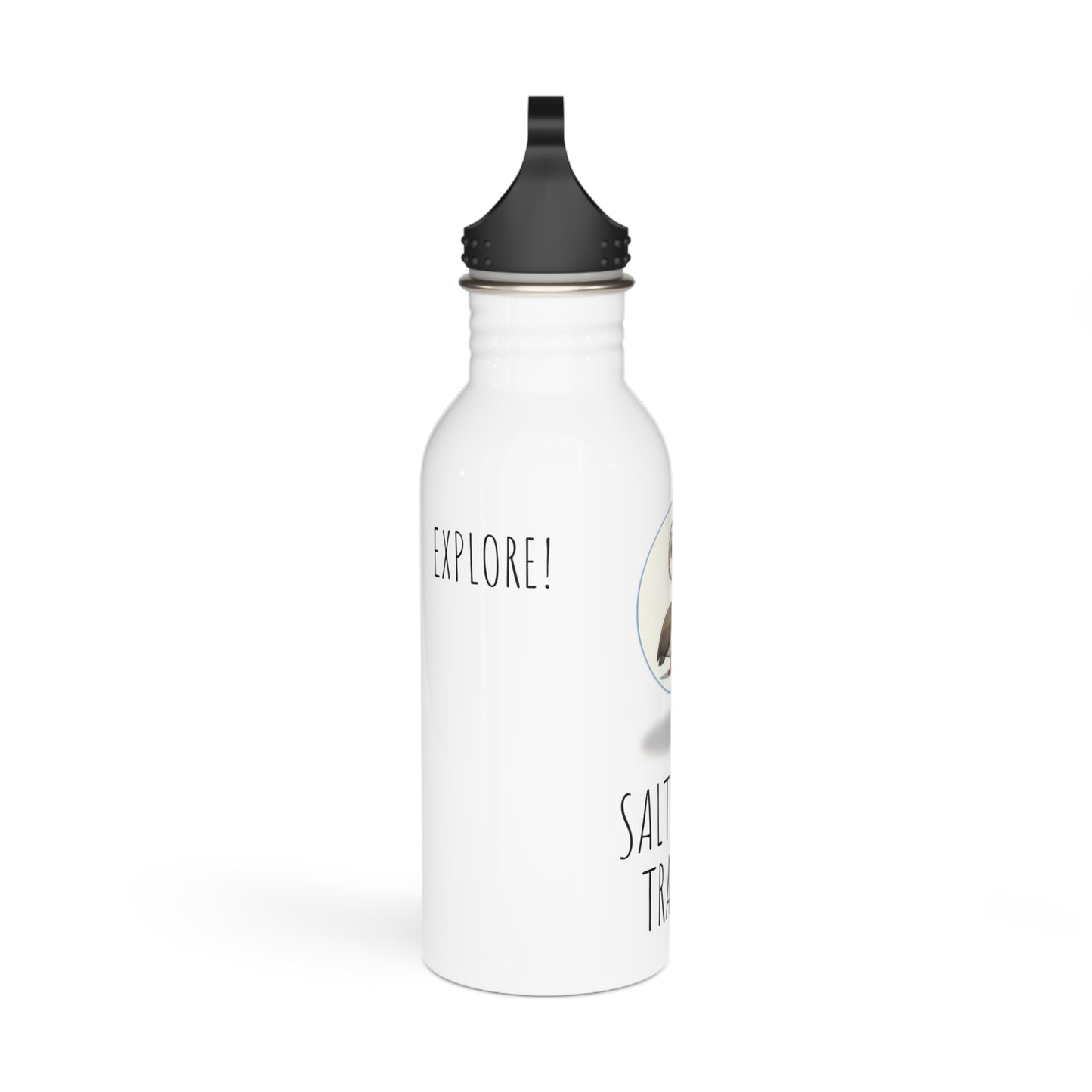 "Saltwater Travels" Pelican Stainless Steel Water Bottle