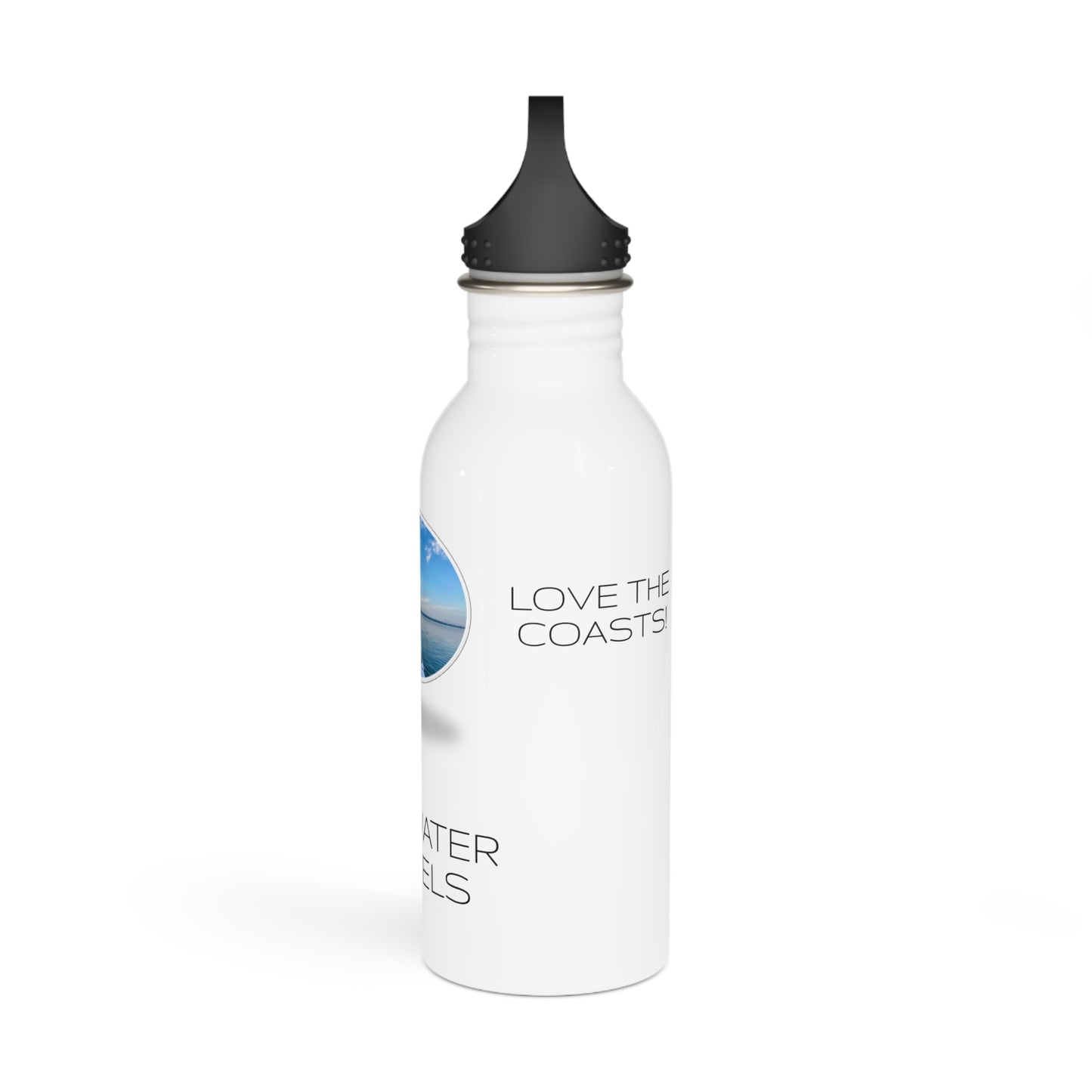 "Saltwater Travels" Kayak Stainless Steel Water Bottle
