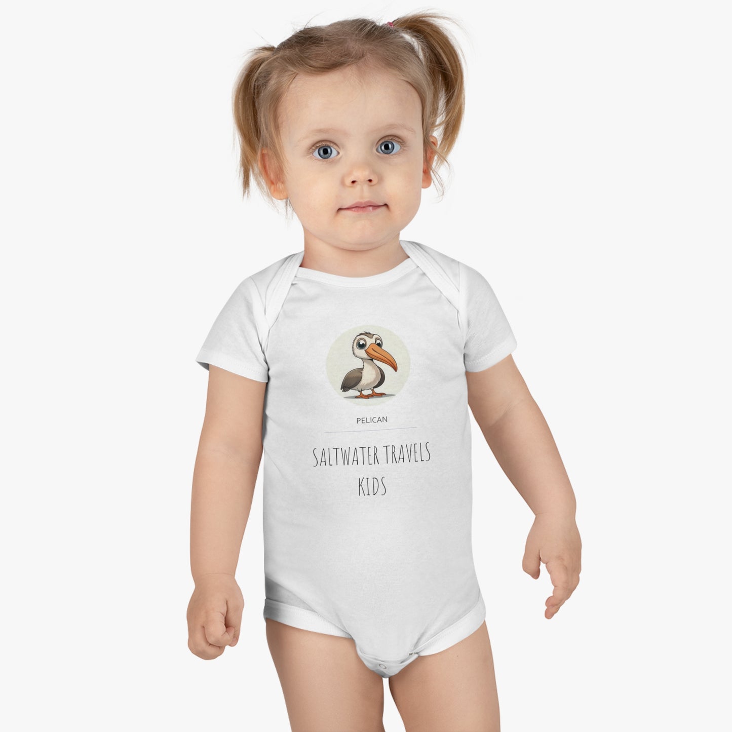 "Saltwater Travels" Onesie® Organic Baby Bodysuit