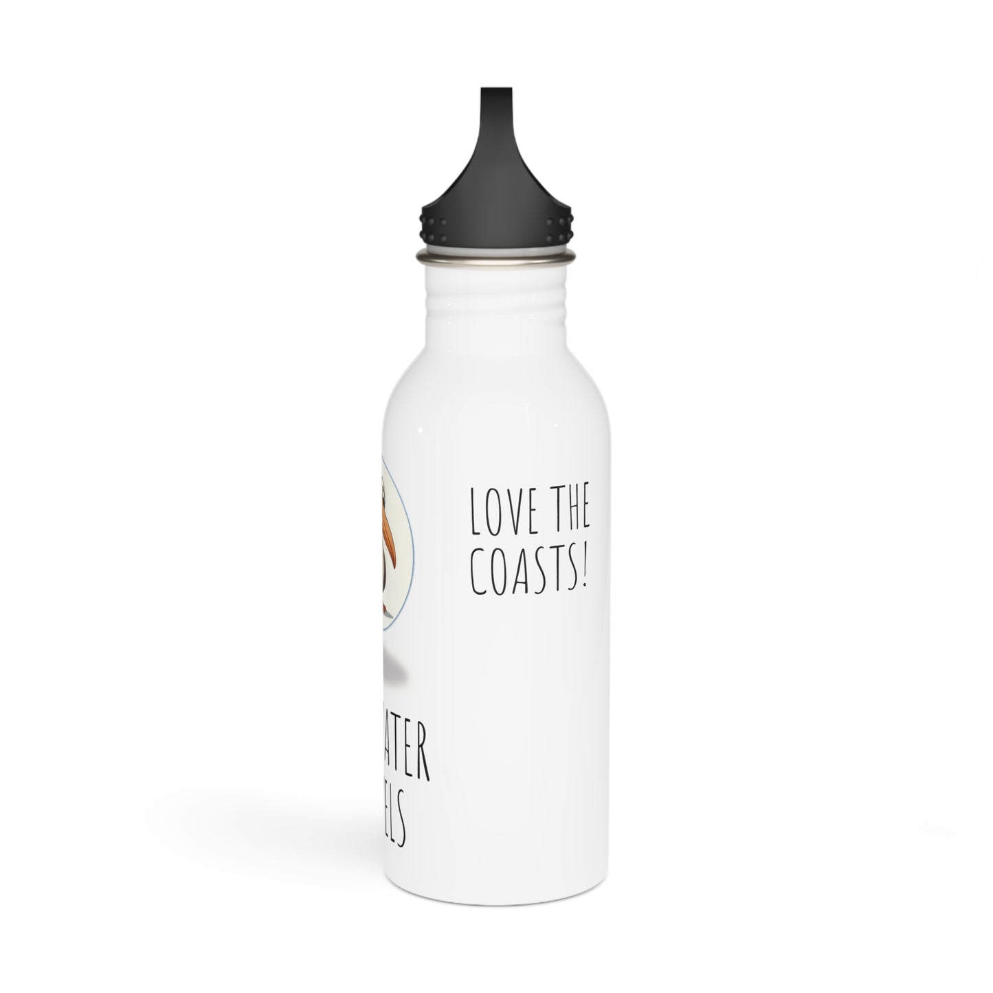 "Saltwater Travels" Pelican Stainless Steel Water Bottle