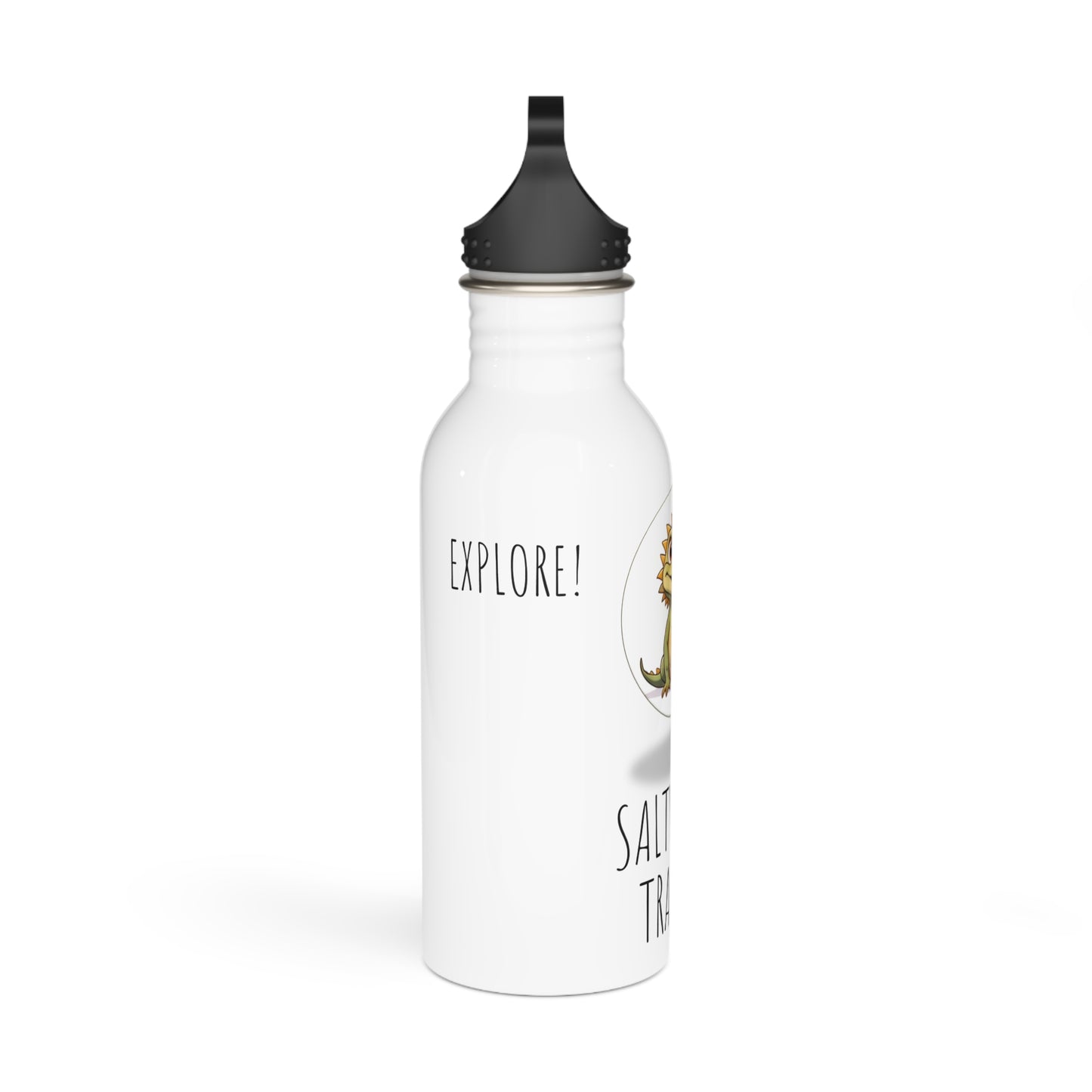"Saltwater Travels" Iguana Stainless Steel Water Bottle - 20 oz