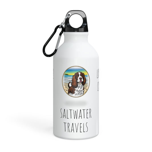 "Saltwater Travels" Dog (Springer) Oregon Sport Bottle - 13.5 oz