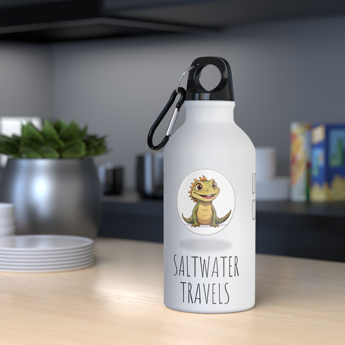 "Saltwater Travels" Iguana Oregon Sport Bottle