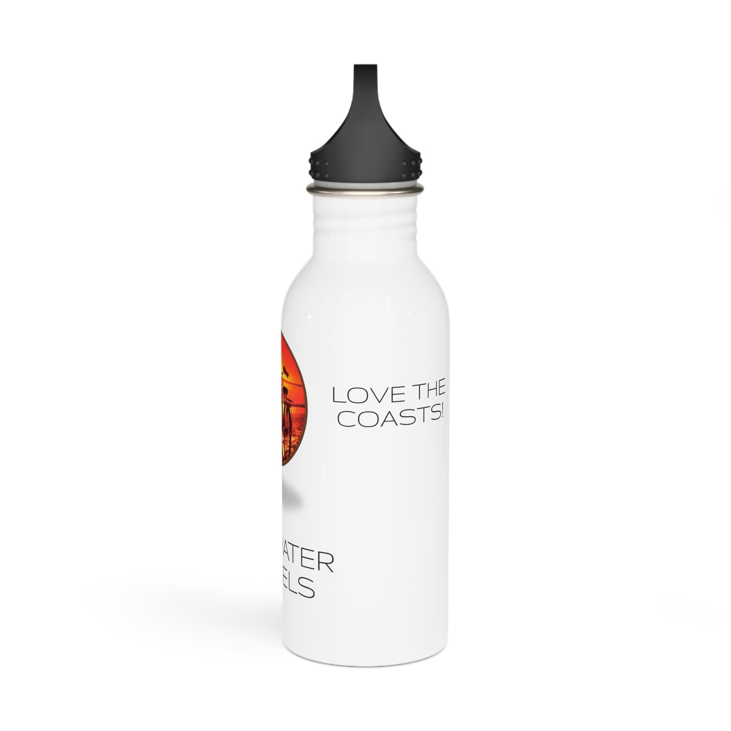 "Saltwater Travels" Bicycle Stainless Steel Water Bottle