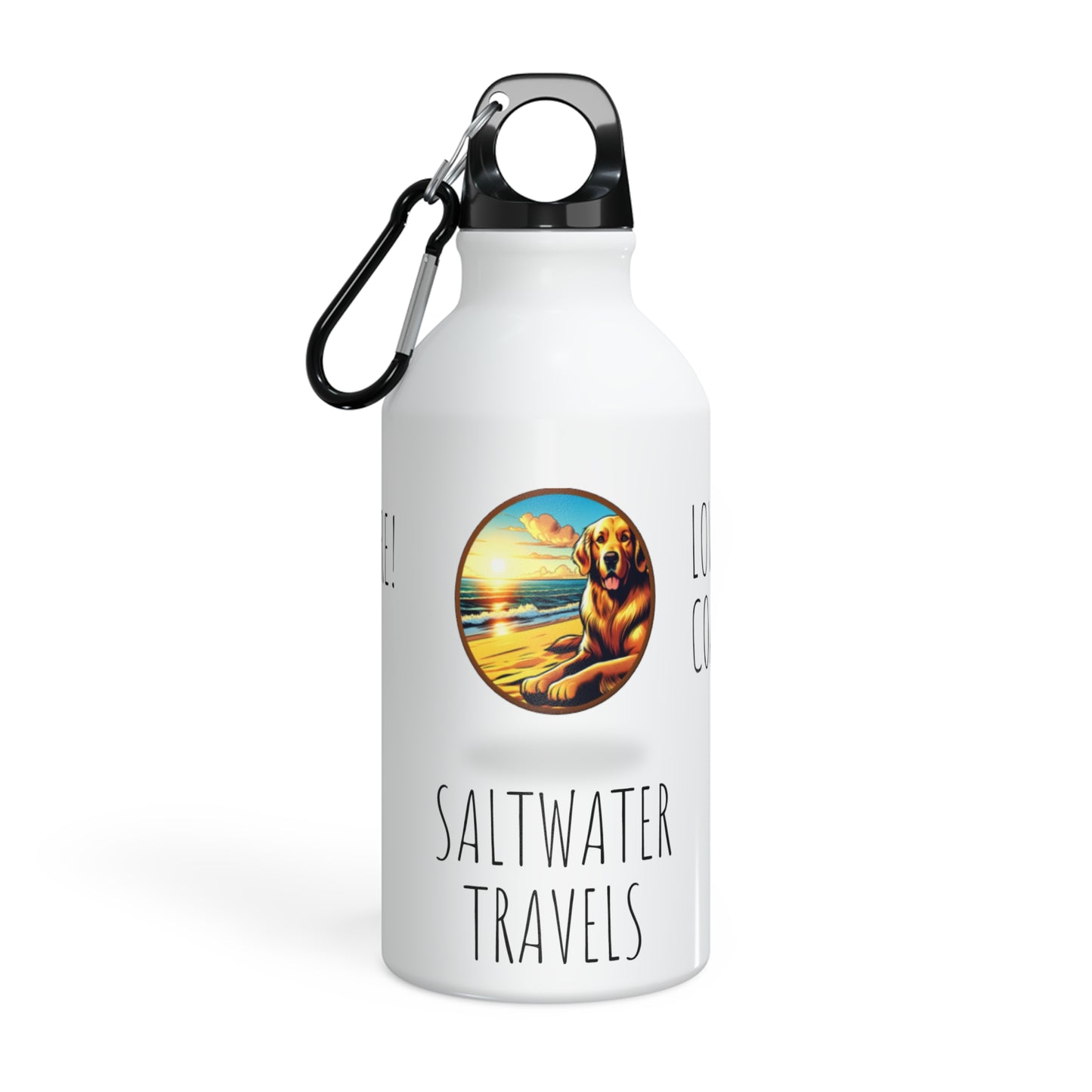 "Saltwater Travels" Golden Retriever Oregon Sport Bottle 13.5 oz.